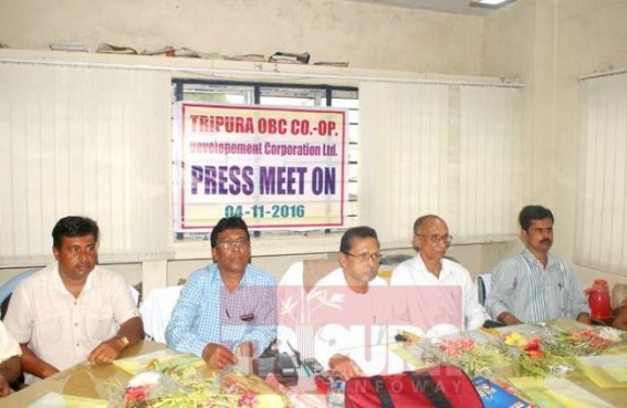 Tripura OBC Co-operative held press meet